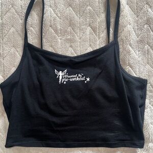 Gymshark Black Crop Top